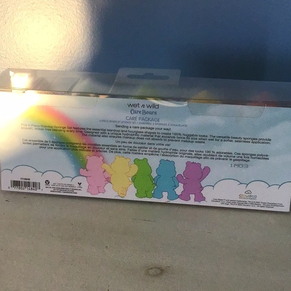 Wet n Wild Care Bears Limited Edition 5 piece makeup sponge set new in box - Picture 2 of 2